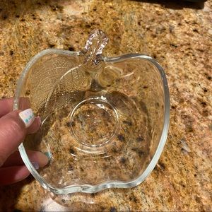 Clear Small Apple Shaped Bowl